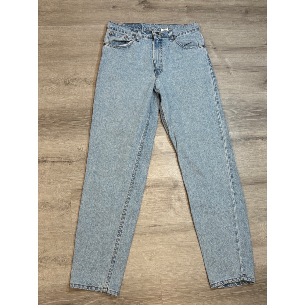 Levis 550 Relaxed Fit Tapered Leg Jeans Mens W34 L34 Light Wash Denim Vinateg - Picture 1 of 8